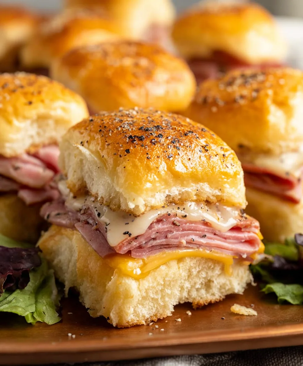 Beef Beef Beef Ham Cheese Sliders Easy Recipe