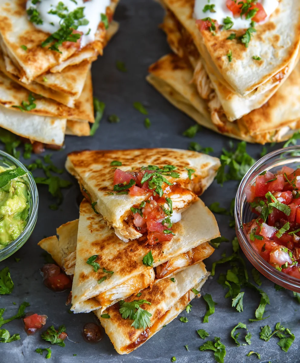 Easy Mini Chicken Quesadillas Recipe - Quick Bites