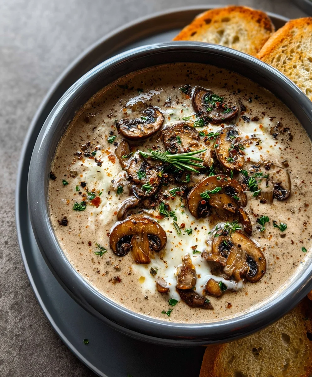Creamy Mushroom Soup-Rich & Velvety Comfort Food