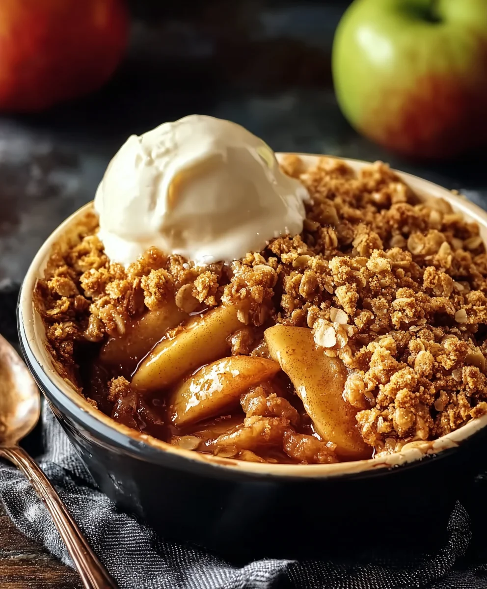 Easy Apple Crisp Recipe- Warm Spiced Dessert