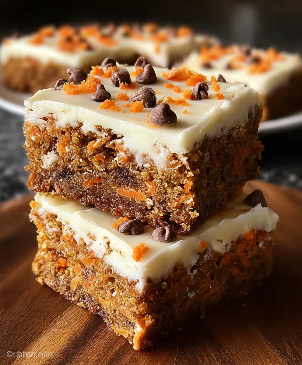 Delicious Carrot Cake Bars Easy Recipe