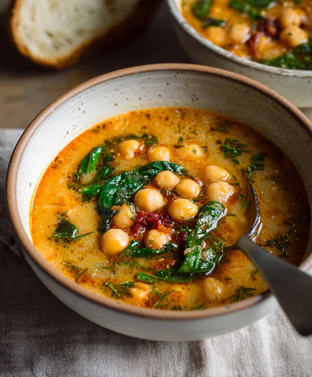 Tuscan Garbanzo Bean Soup - Hearty & Delicious Recipe