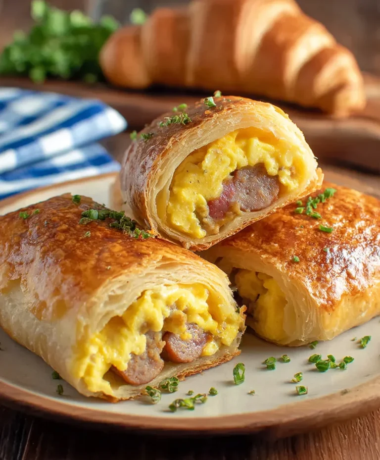 Beef Sausage Egg Roll-Ups-Quick Easy Breakfast