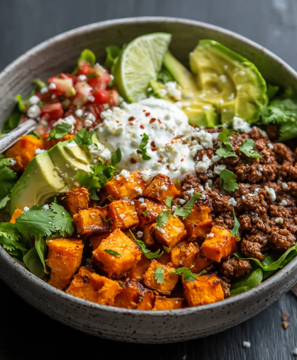 Easy Sweet Potato Taco Bowl - Healthy & Flavorful