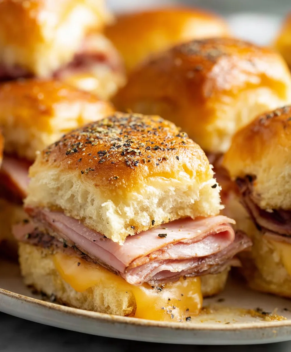 Beef Beef Beef Ham Cheese Sliders Easy Recipe