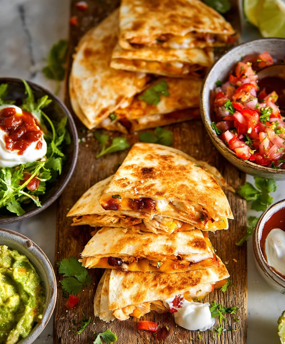 Easy Mini Chicken Quesadillas Recipe - Quick Bites