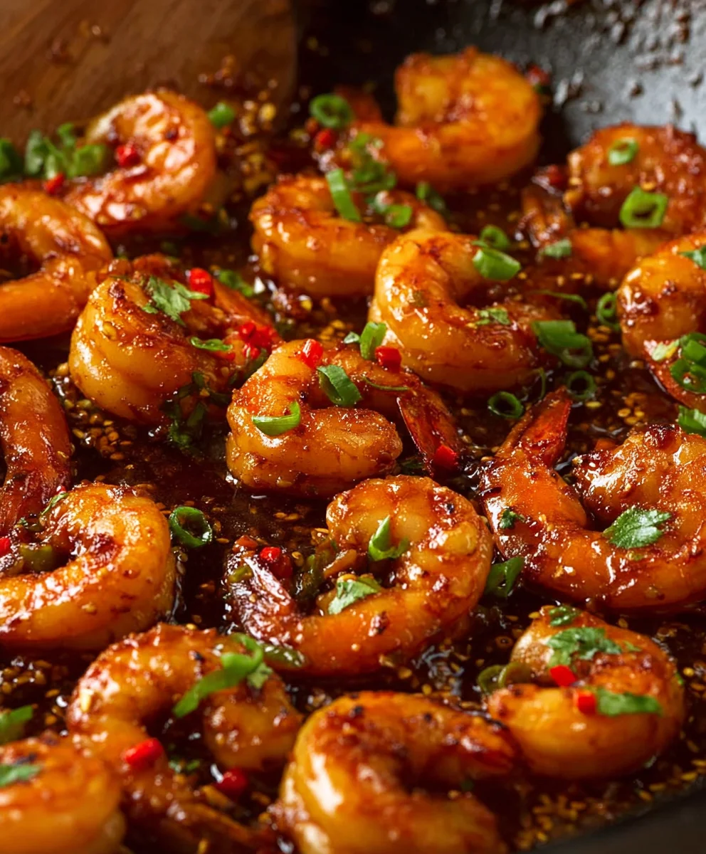 Spicy Chilli Garlic Beef Prawns Recipe