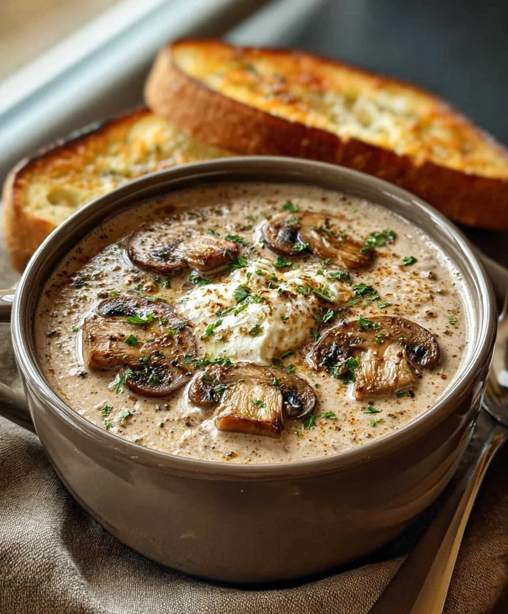 Creamy Mushroom Soup-Rich & Velvety Comfort Food