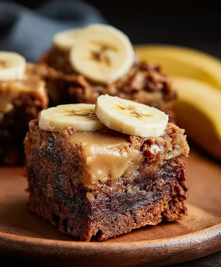 Homemade Banana Bread Brownies-Best Chewy Treat