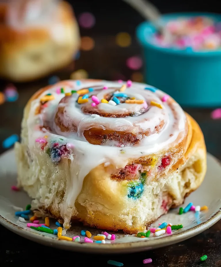 Funfetti Cinnamon Rolls-Easy & Delicious Treat
