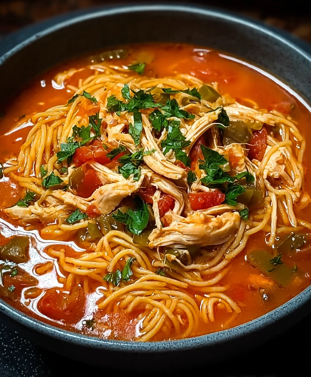 Easy Chicken Sopa de Fideo-Comfort Soup