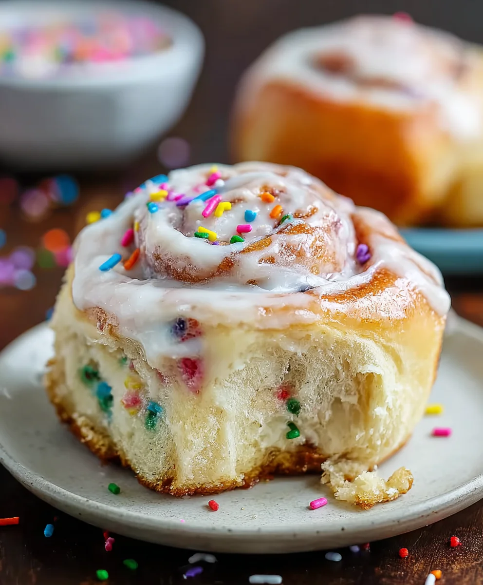 Funfetti Cinnamon Rolls-Easy & Delicious Treat