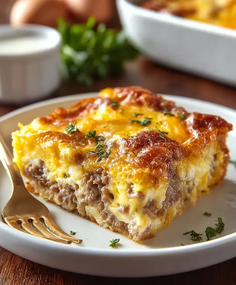 Easy Beef Sausage Egg Casserole – Quick Breakfast Bake