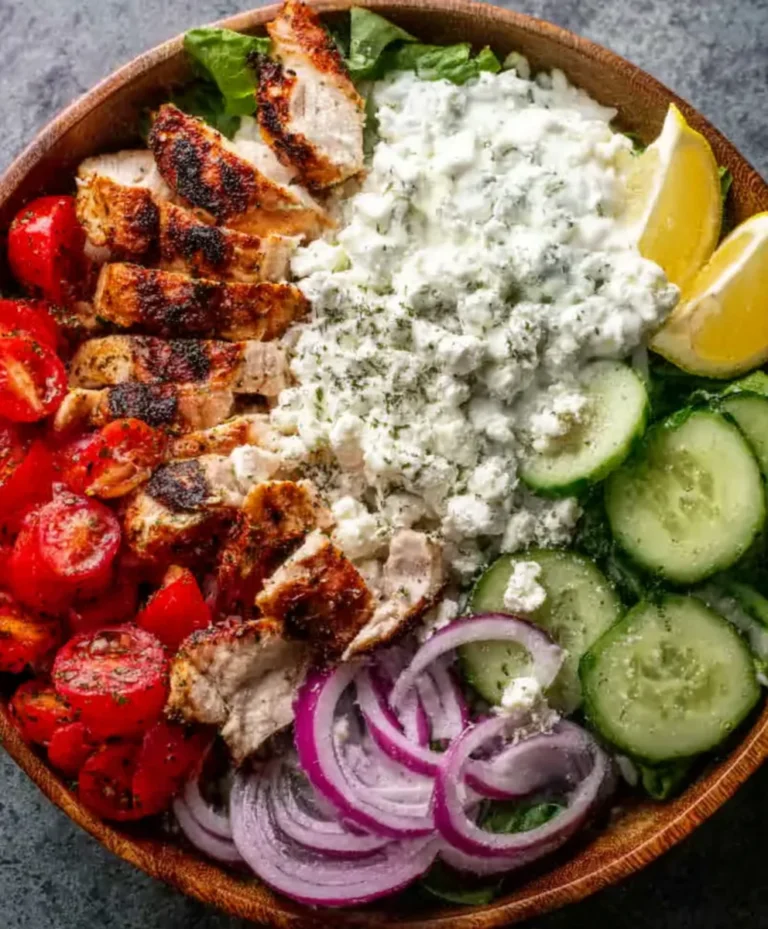 Easy Greek Chicken Bowls- Flavorful Mediterranean Meal