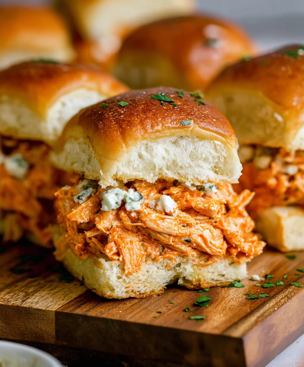 Spicy Buffalo Chicken Sliders- Easy & Flavorful Recipe