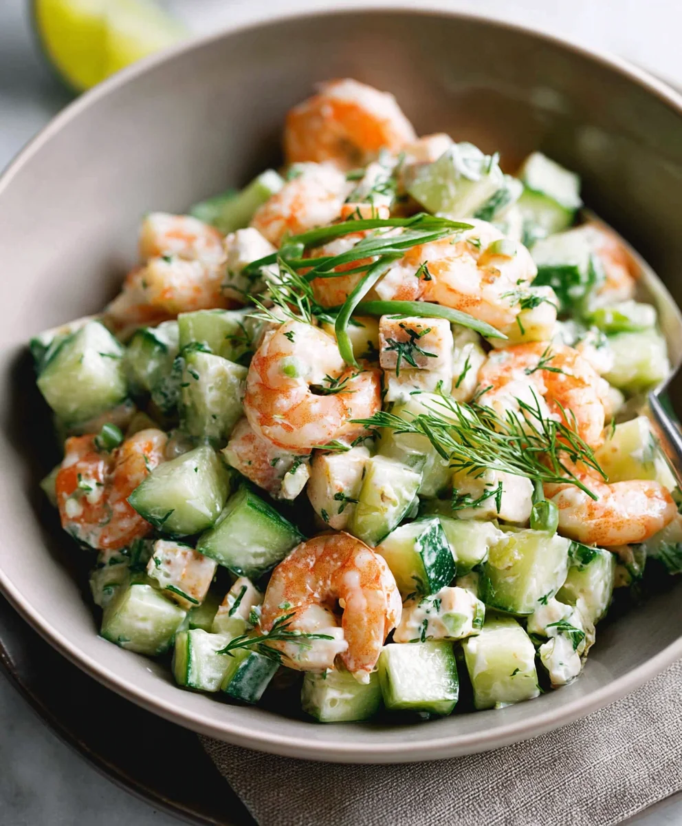 Easy Cucumber Shrimp Salad - Fresh & Quick Recipe