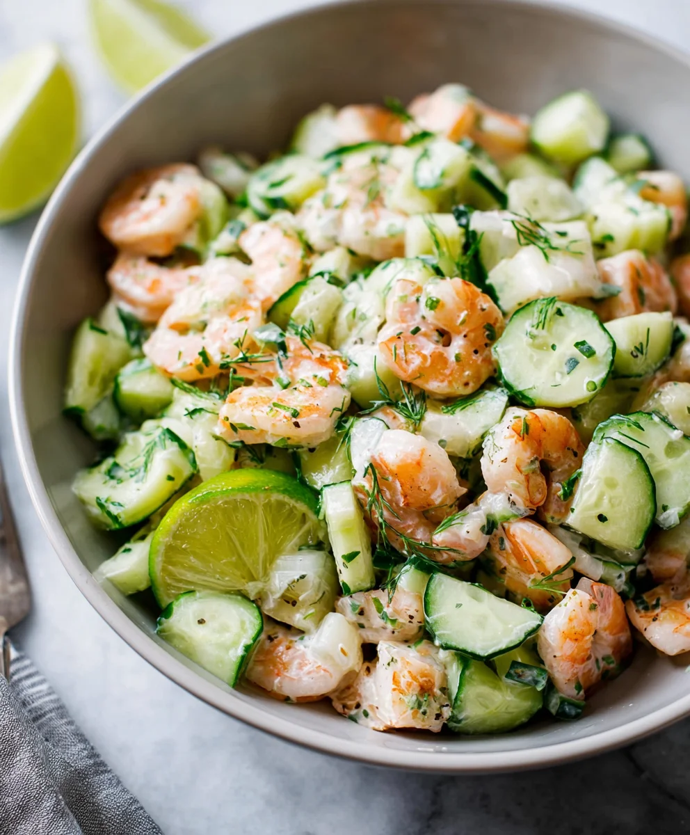 Easy Cucumber Shrimp Salad - Fresh & Quick Recipe