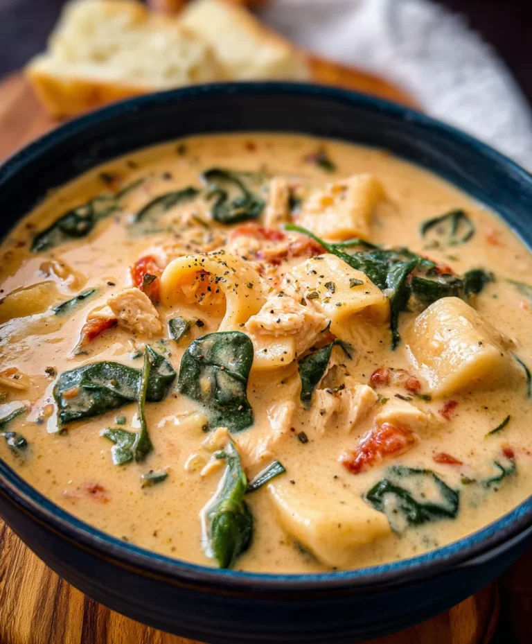 Creamy Tuscan Chicken Soup-Marry Me Taste