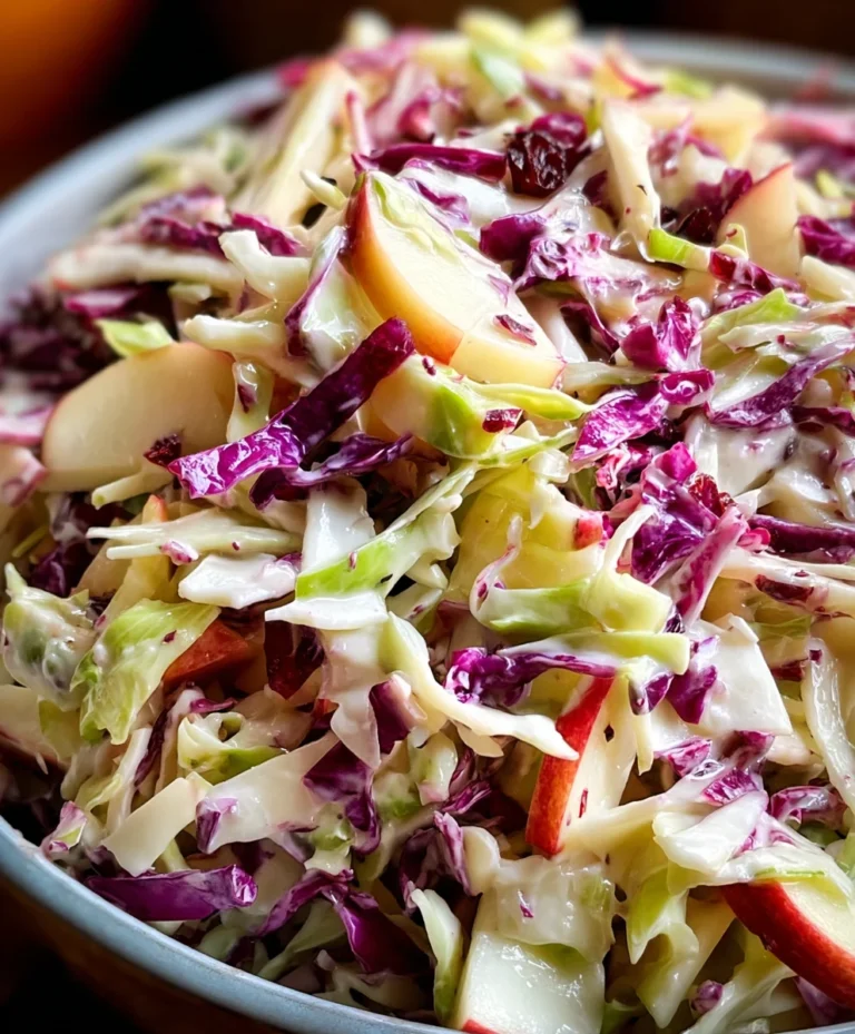 Cranberry Apple Coleslaw Recipe – Fresh & Easy Side Dish