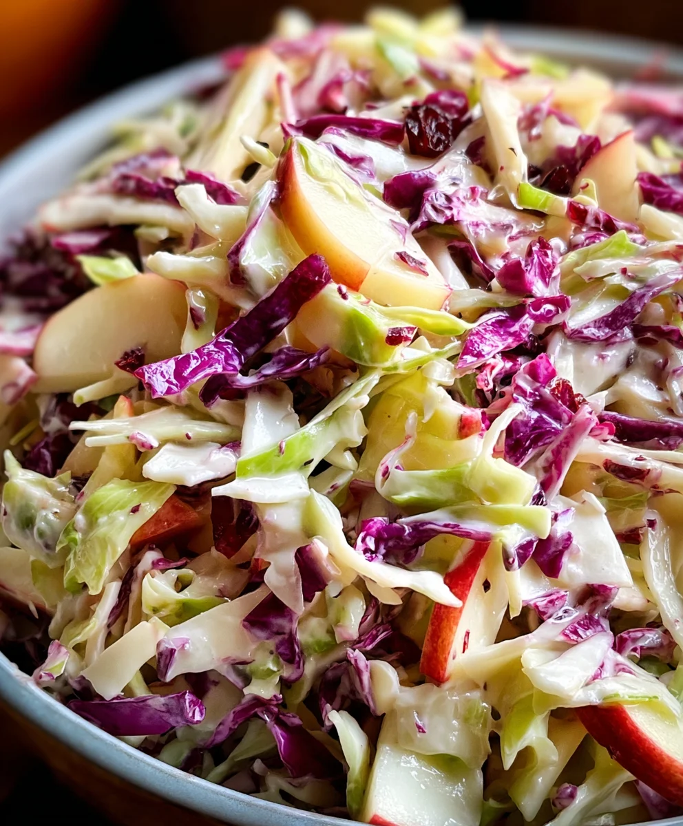 Cranberry Apple Coleslaw Recipe - Fresh & Easy Side Dish