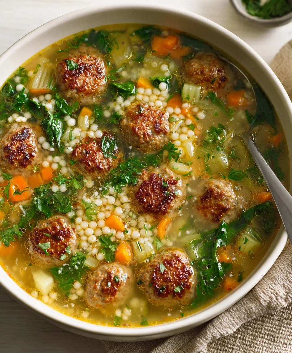 Hearty Beef Italian Wedding Soup Recipe