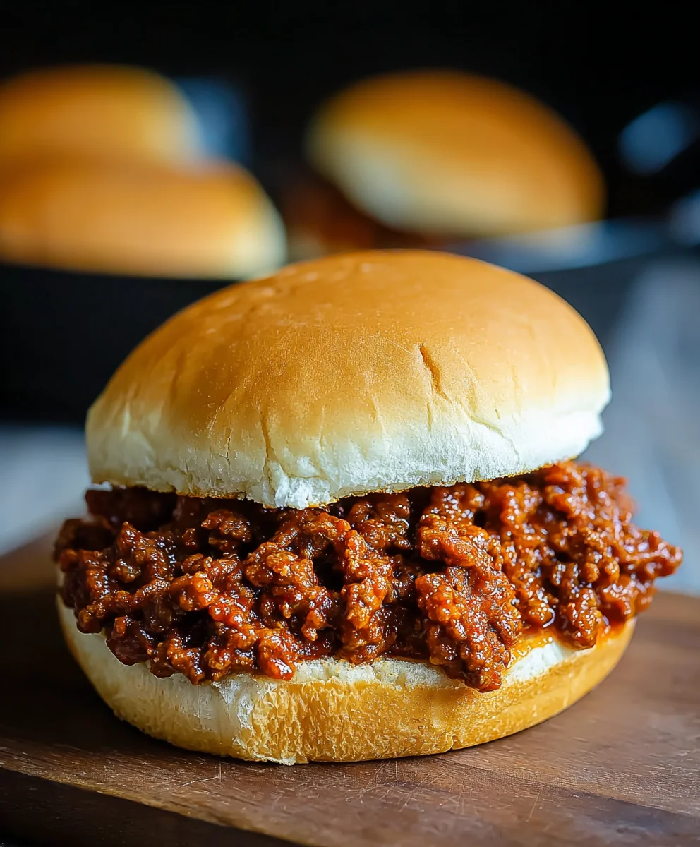 Easy Homemade Sloppy Joe Sandwiches Recipe