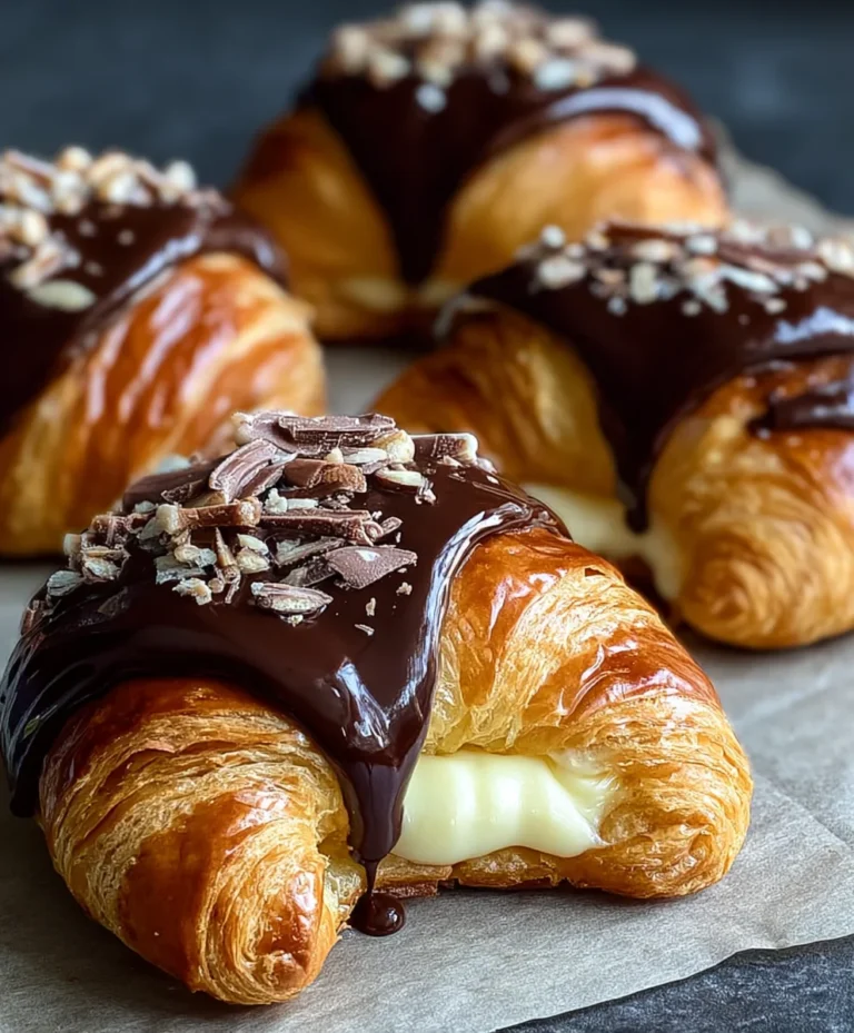 Boston Cream Pie Croissants- Decadent Delight