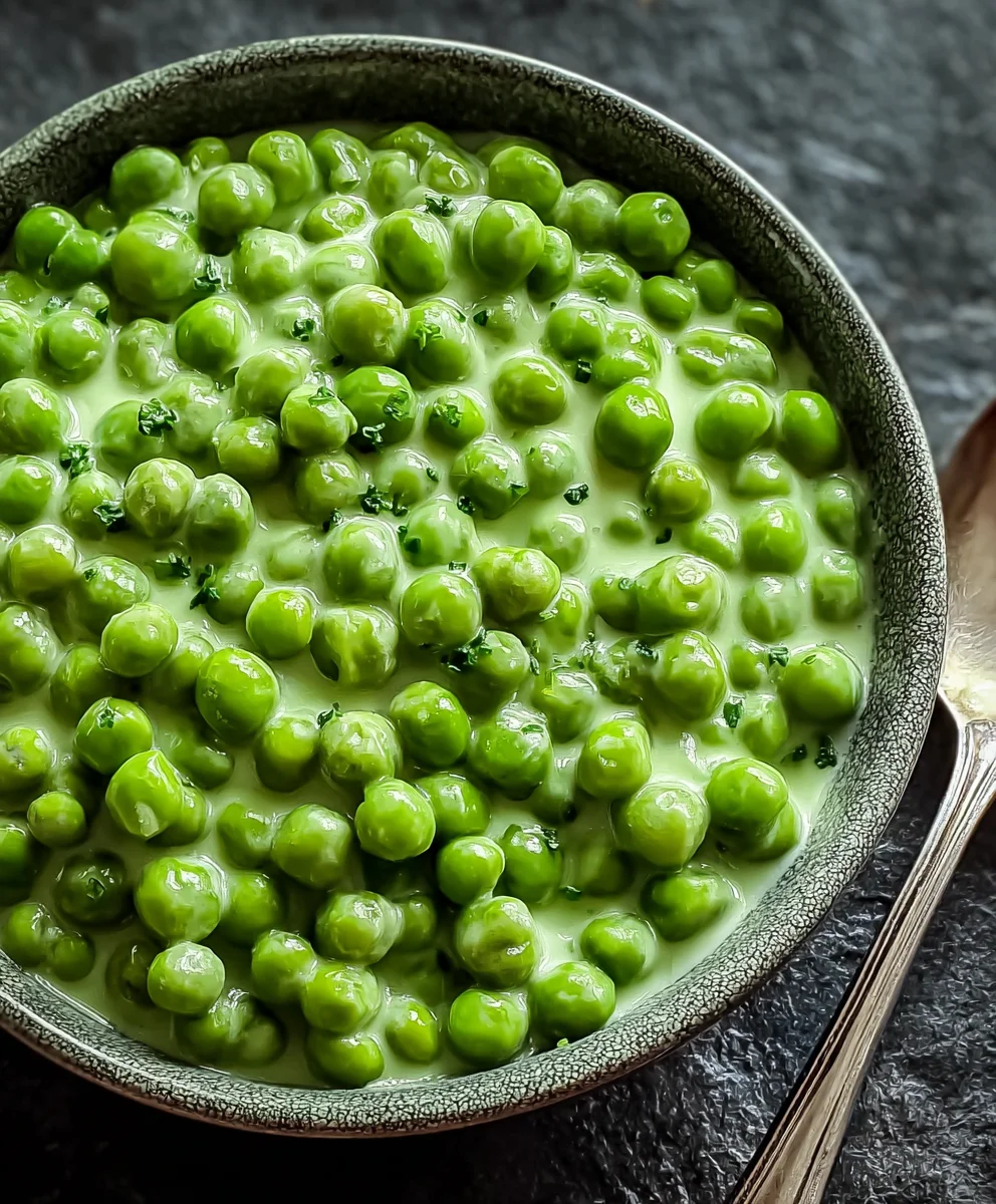 Easy Creamed Peas Recipe - Delicious Side Dish