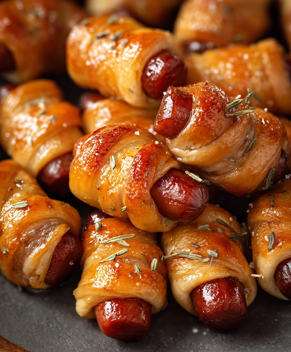Glazed Beef-in-a-Blanket Easy Appetizer Recipe