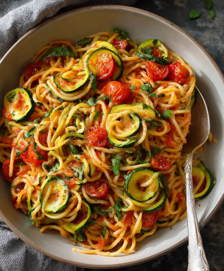 Healthy Tomato Zucchini Pasta – Quick & Easy Meal