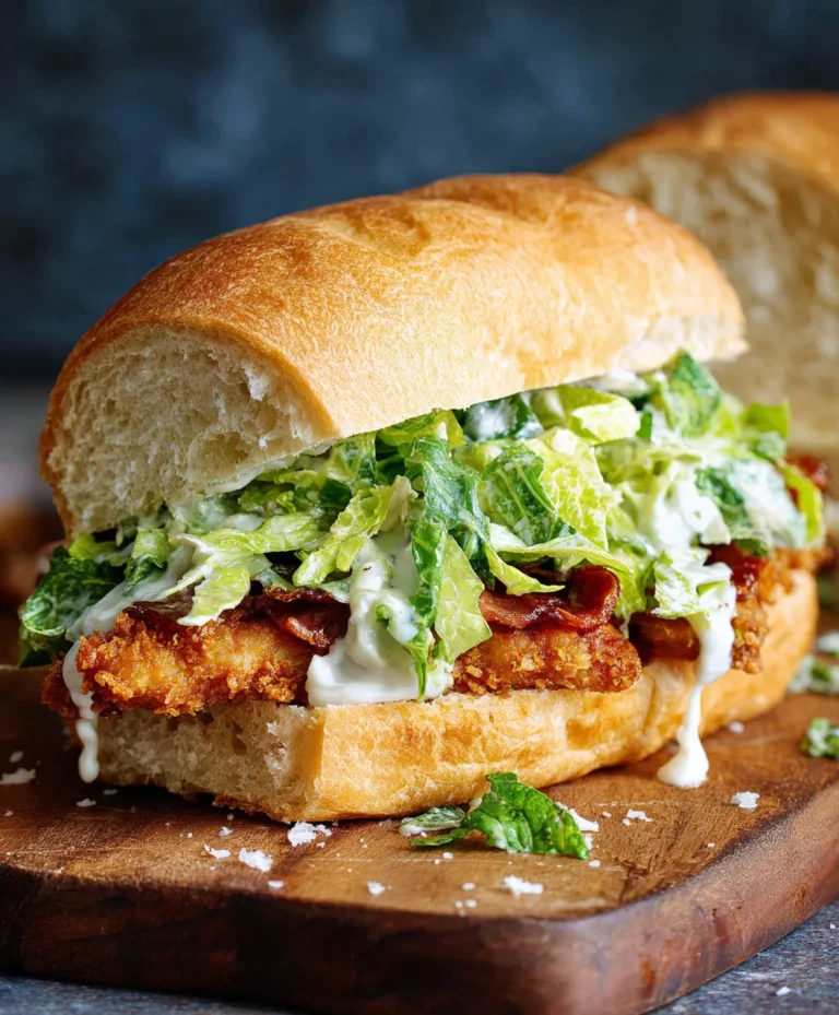 Crispy Chicken Caesar Sandwich Recipe