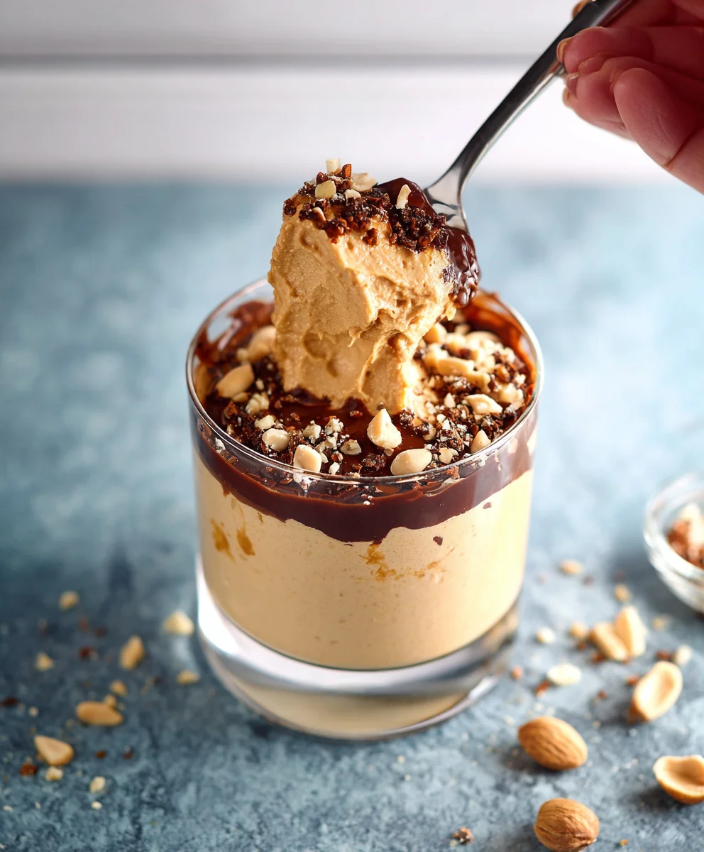 Cottage Cheese Peanut Butter Mousse-Easy Dessert