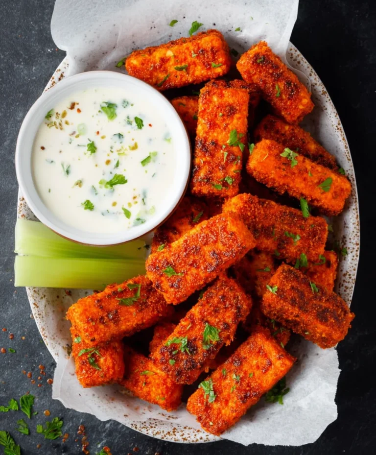 Crispy Baked Buffalo Tofu Wings Recipe