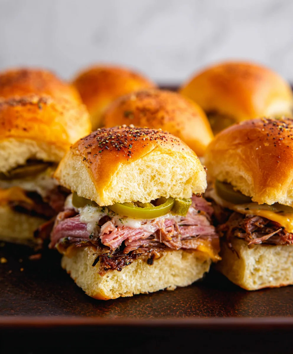 Savory Beef Cuban Sliders- Easy Flavorful Bites