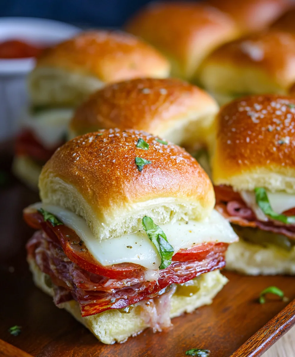 Hot Beef Sub Sliders-Quick & Flavorful Party Bites