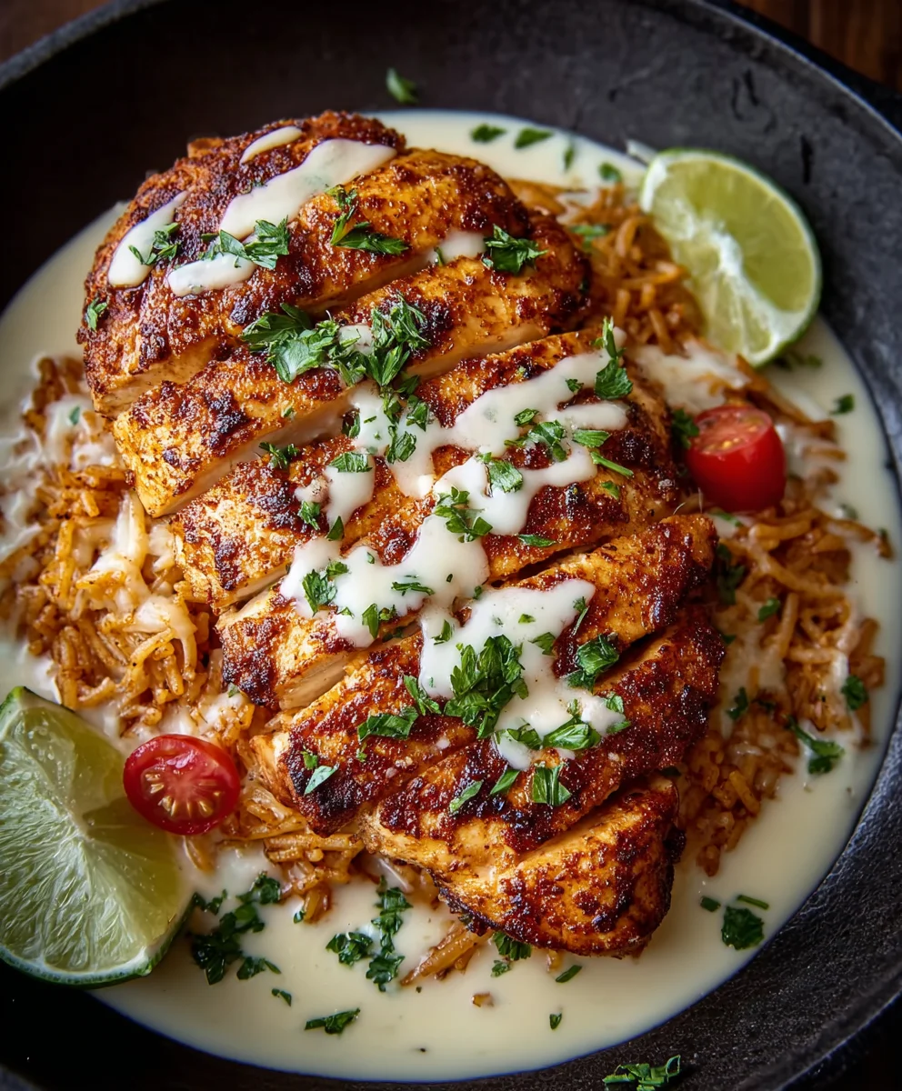 Spiced Chicken with Cheesy Sauce - Easy Mexican Flavor