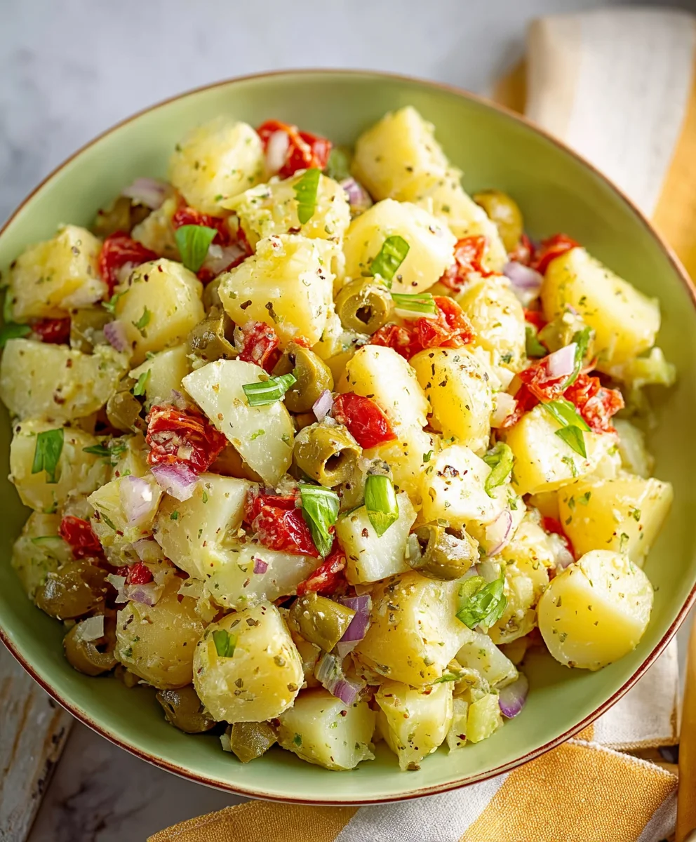 Italian Potato Salad- Fresh & Flavorful Recipe