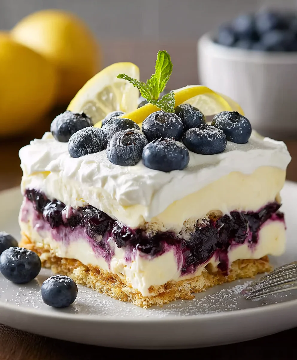 Lemon Blueberry Delight- Easy Recipe