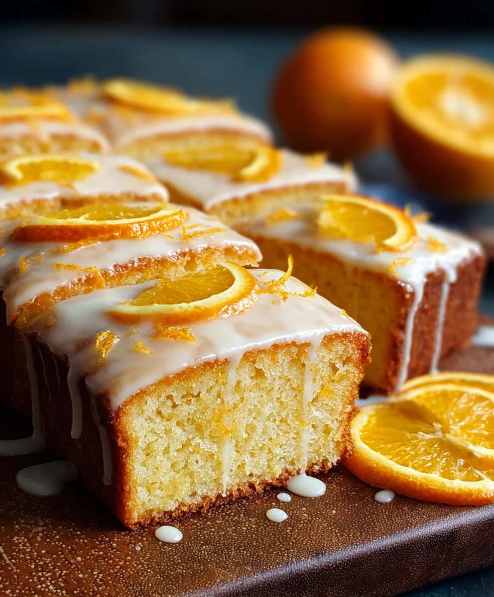 Easy Orange Drizzle Traybake Cake Recipe