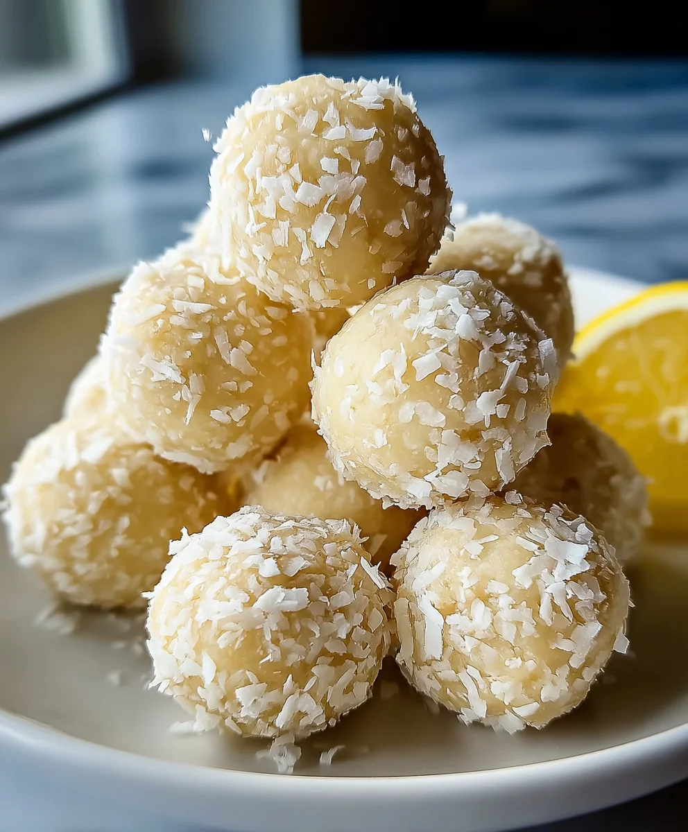 Lemon Coconut Protein Balls-Healthy & Delicious Treat