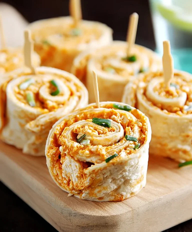 Spicy Buffalo Chicken Tortilla Pinwheels Easy Recipe