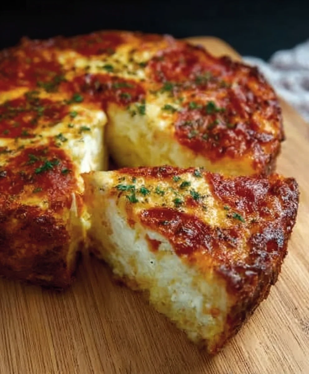 Pizza Cottage Cheese Bake- Easy & Delicious