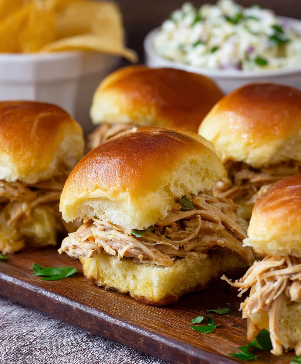 Easy Crock Pot Mississippi Chicken Sliders Recipe