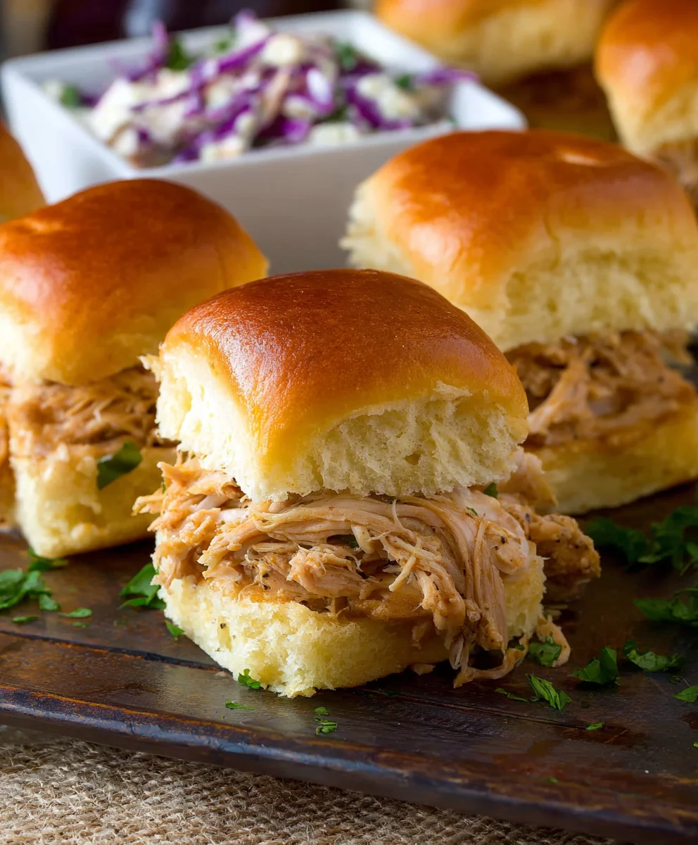 Easy Crock Pot Mississippi Chicken Sliders Recipe