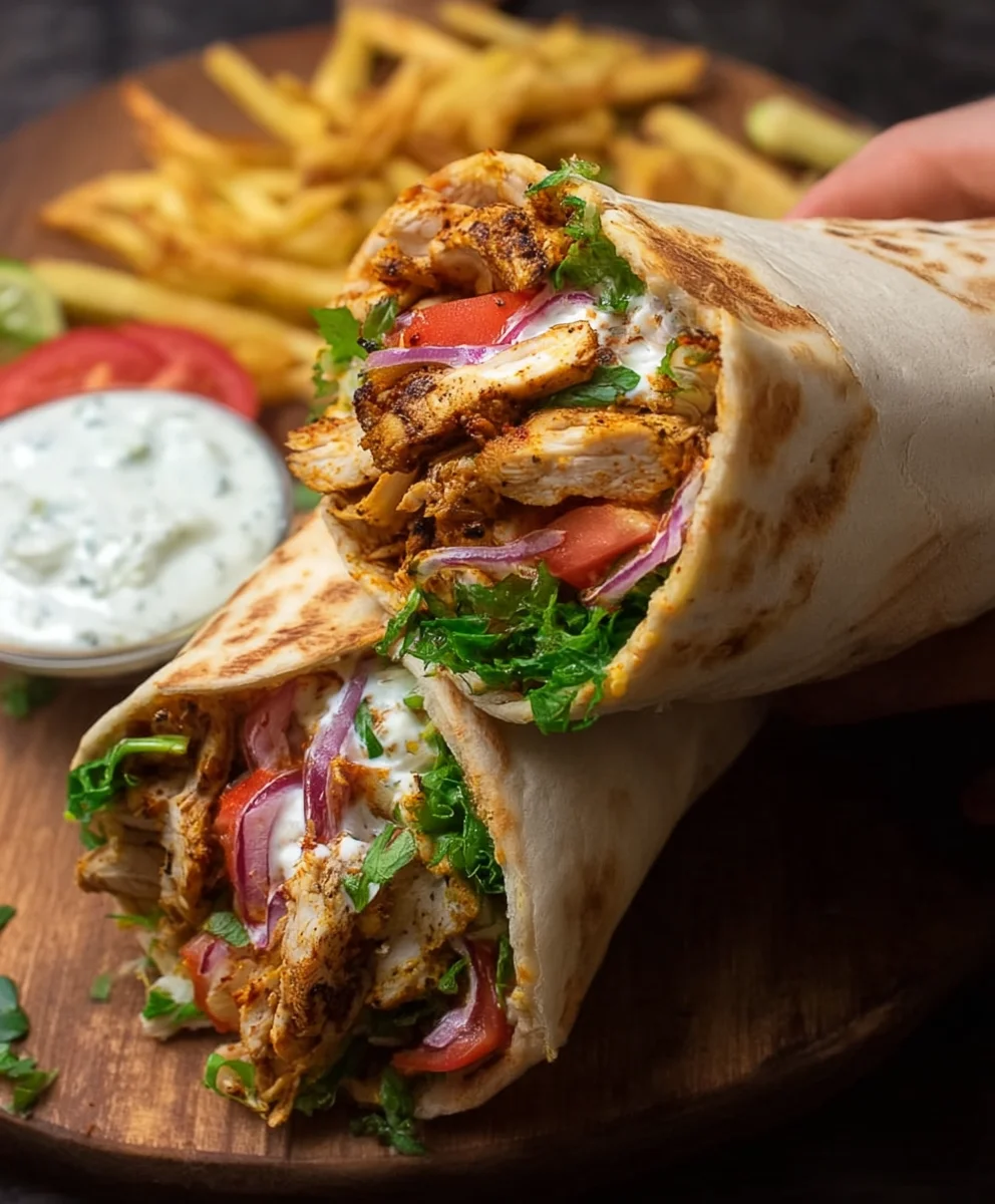 Authentic Chicken Shawarma Wrap Recipe-Easy & Delicious