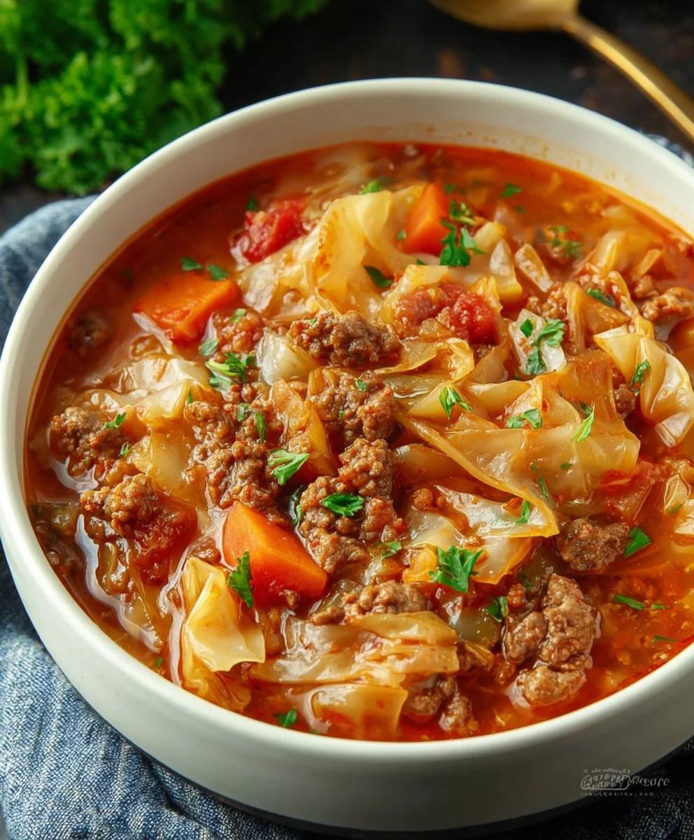 Hearty Cabbage Roll Soup - Easy Beef & Non-Non-Non-Alcoholic Alternativeic Recipe