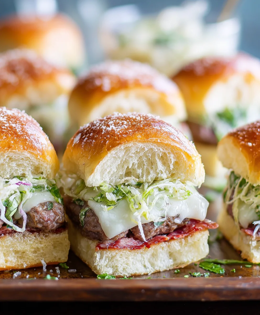 Beef Italian Grinder Sliders-Quick & Easy Party Bites