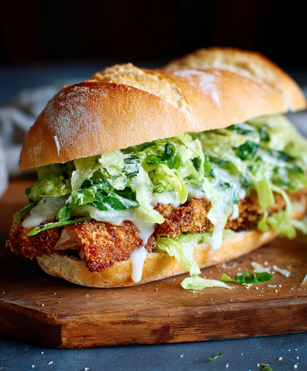 Crispy Chicken Caesar Sandwich Recipe