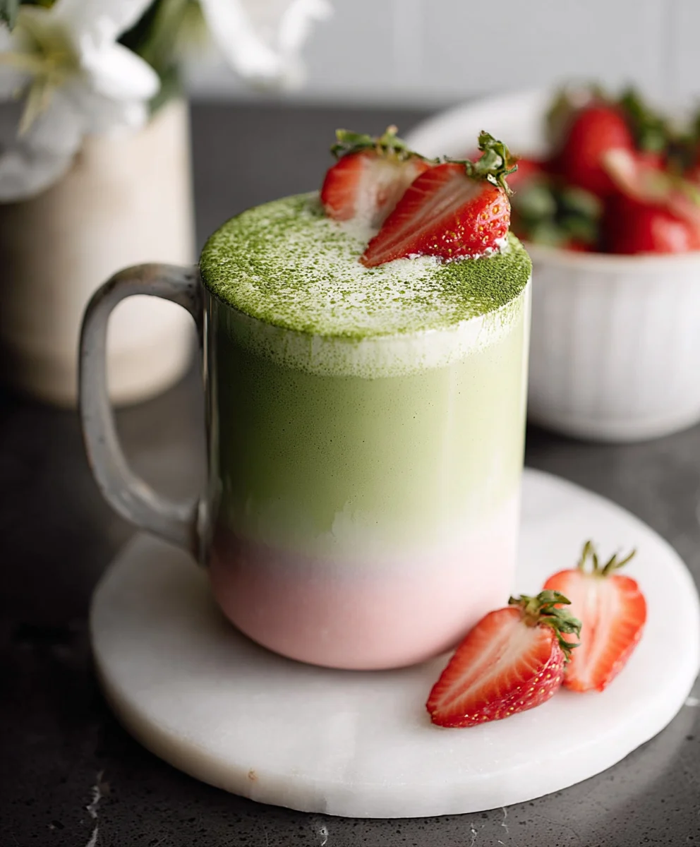 Strawberry Matcha Latte - Refreshing & Delicious Drink