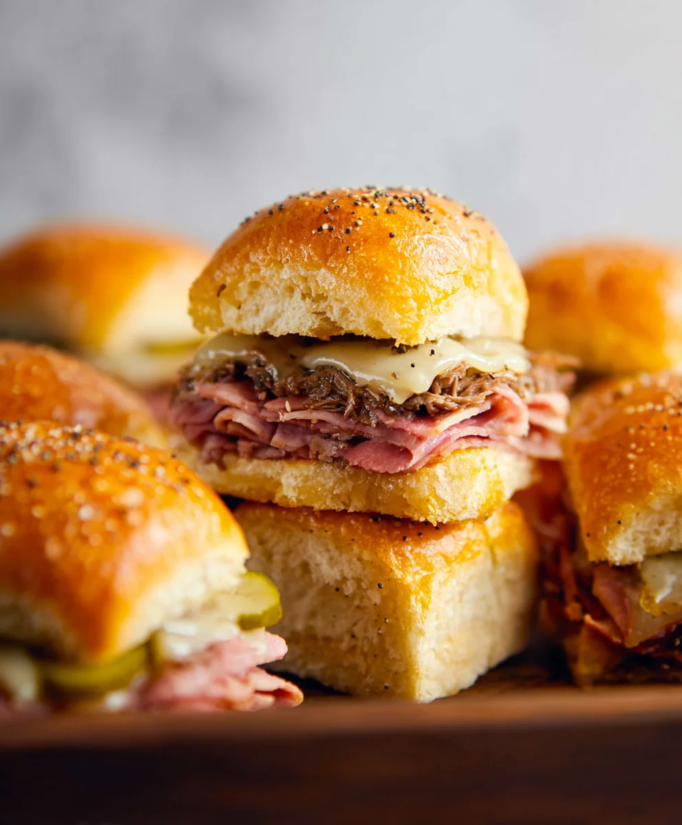 Savory Beef Cuban Sliders- Easy Flavorful Bites